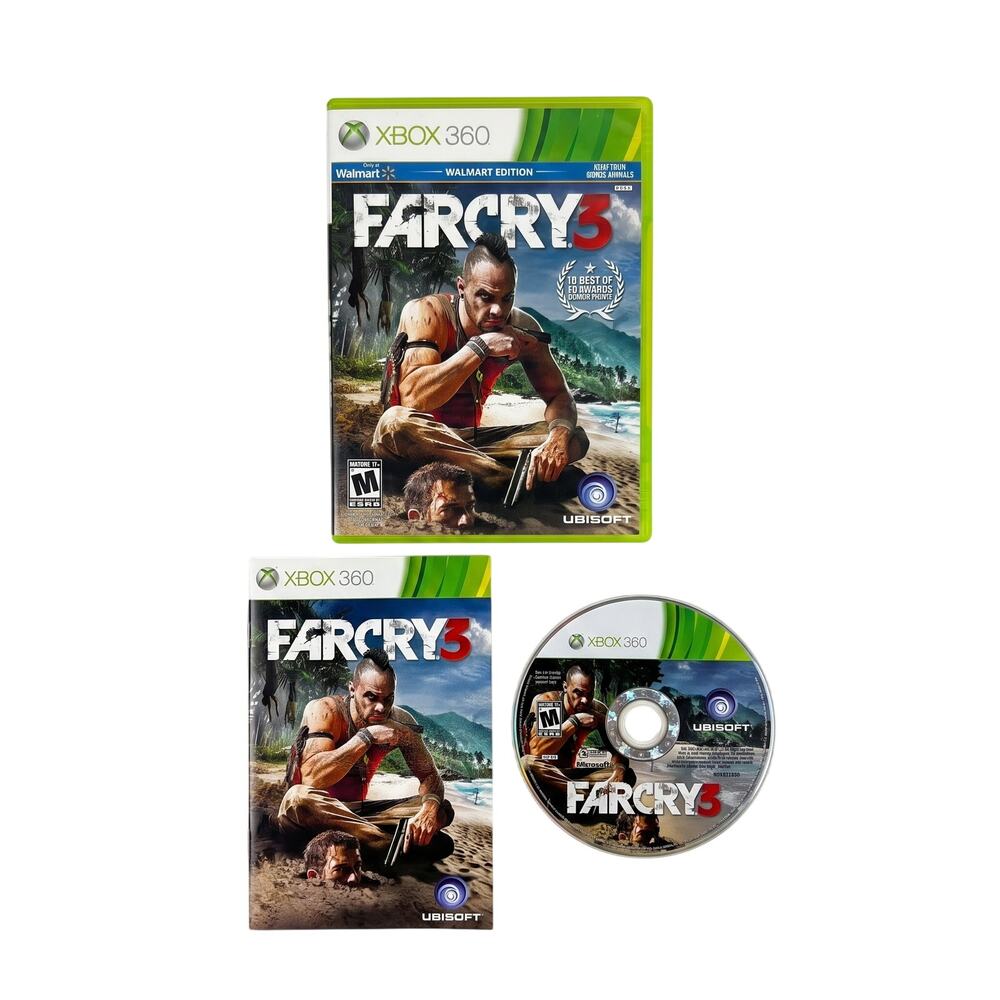 Xbox 360 Far Cry 3 Walmart Edition NTSC CIB Complete In Box Video Game